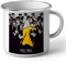 Tasse, emailliert, Metall, Film Kill Bill Volume 1, Kino, Film, Komödie, Schwarz