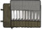 Borsa professionale per coltelli da chef con tessuto anti taglio all'interno, tela cerata resistente da 453,6 g, 10 scomparti e 1 grande tasca con cerniera e manico resistente (verde militare)