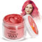 Haarfarbe Wachs, Magic Master Keratin Temporäre Frisur Creme Instant farbiger Ton für Männer und Frauen Party, Festival, Cosplay(rot)