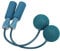 Demeras Springseil, 2 St¨¹ck, Kabelloses Springseil, PP und PVC, Verstellbares, Seilloses Springseil, Bequemer Griff, Gewichtetes Springseil f¨¹r Frauen, M?nner, Kinder(Blau)