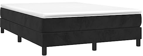 vidaXL Cadre de lit sans Matelas Noir 140x190 cm Velours