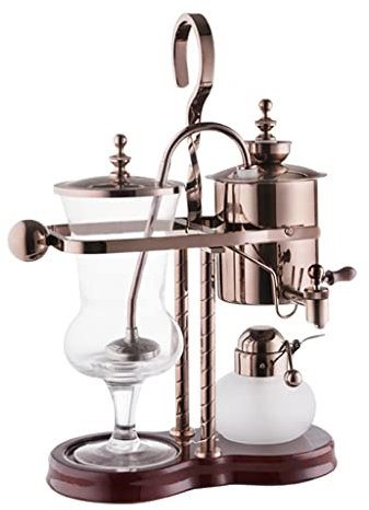 ADITAM Family Balance Siphon Cafetera Siphon Brewer Siphon Pot, Estilo Retro (Color : Rose Gold, Size : 23.5 * 12 * 26.8cm) Double The Comfort