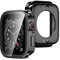 Amizee 2 in 1 Cover [2 Pezzi] Compatibile con Apple Watch Series 6/SE/5/4 40mm con Vetro Temperato, PC Rigido Copertura Completa Custodia Protettiva per Apple Watch - Nero