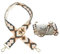 Schultergurt für Taschen Breit 3.8cm, Boho Umhängegurt Taschenriemen Damen, Tragegurt Schulterriemen mit Karabiner für Schultertaschen Taschen Handtaschen (rosa-grau)