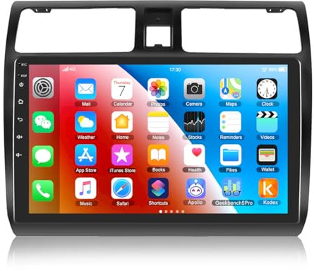 CAMECHO Android Autoradio mit Navi für Suzuki Swift(2003-2010),Doppel Din Radio mit 10,1 Zoll Bildschirm,Bluetooth RDS FM Mirror Link WiFi und USB