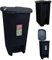 Slim Pedal Kitchen bin with Lid Plastic Indoor/Outdoor Sanitary Garbage Clinical Waste Bin Living Room Recycling Trash Garden Dustbin Home Office Bathroom Kitchen (Black, 10L)