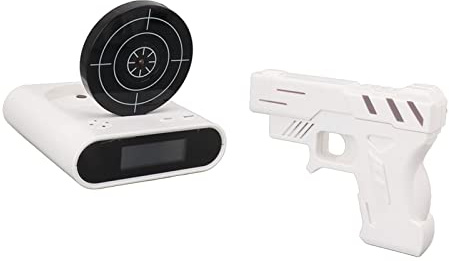 TOPINCN Uhr Schießscheibe Digitaler Wecker Innovatives Spielzeug mit USB-Anschluss für Home-Office-Räume Mädchen Schwere Schläfer Schießscheibe Digitaler Wecker