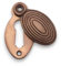 Infinity Decor Solid Brass Vintage Style Oval Beehive Reeded Escutcheon Door Lock Keyhole Cover - for Front Doors (Matt Antique)