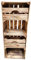Vintage Holzkisten Obstkisten Weinkisten geflammt mit Ablagefach Schublade 50 x 40 x 30cm -Ideal zur Aufbewahrung und Organisation (2 x Regalfach Kurz)