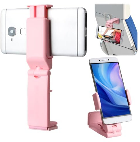 Phone Stand,Universal Phone Mount ,Travel Essentials,360 Degree Rotation Airplane Phone Holder for Flying Trays Desk Bed , Compatible with Phone 16 15 14 Pro Max , Samsung S23, 4-7 Mobile Phones