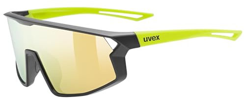 uvex skyrise jr. Gafas de deporte, Niños unisex, black-yellow matt, one size
