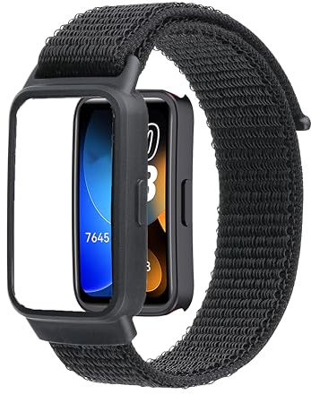 Keecuty Cinturino Compatibile con Huawei Band 9/8/7 - Nylon Sportivo Regolabile per Uomini e Donne