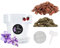 LiveLaif® Kit Transplante Orquideas: Maceta Orquidea Transparente ⊘21cm (Agujeros y Plato) + Sutrato Orquideas Premium con Corteza de Pino, Coco, Arlita, Perlita, Vemiculita, Abono NPK + Accesorios
