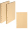 2 Packungen A5 Kraftpapier Nachfüllpapier,160 Blätter A5 Nachfüllbares Papier,100gsm 6 Löcher Nachfülleinlagen Loose Notizpapier,Ringbucheinlagen für Notizbuch Tagebuch Binder, Linie