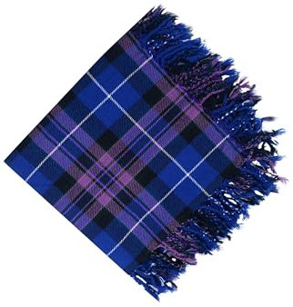 House of Scottish Schottisches Schottenkaro, Kilt-Fliege, kariert, Größe 121,9 x 121,9 cm, mit Fransen, in verschiedenen Tartans (Pride of Scotland)