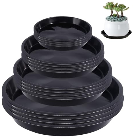 Docache 16 Stück Blumentopf Untersetzer aus Kunststoff Blumentopfuntersetzer Untertasse Plastik Pflanztopf Unterteller für Innen und Außenpflanzen topfuntersetzer Pflanzen