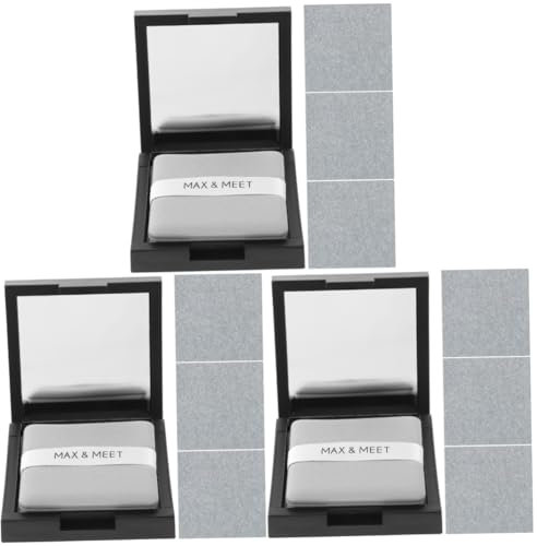 FRCOLOR 3 Sätze Gesichtsöl Creme Highlighter-Make-up Öl absorbierendes Papier für das Gesicht schwarzes Rizinusöl skincare hautreinigung absorbierendes Werkzeug Öllöschpapier Schwamm