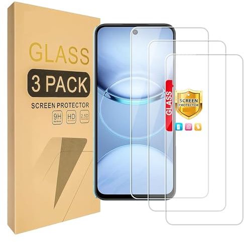 Lucyliy [3 paquetes] Compatible con Piezas para Xiaomi POCO X6 Pro Protector de pantalla [Dureza 9H ] [Alta definición] [Antiarañazos]