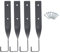Reliant Jazzy 4PCS Sturdy Chainsaw Storage Rack | Wall Mounted Hanger for Garage/Garden/Shed | Carbon Steel Hook Holds 110Lbs | Multifunctional Tool Organizer