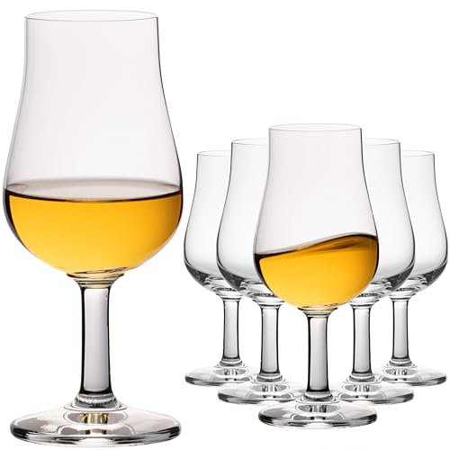 IMPERIAL Nosing Glas 6er Set – Tasting Glas für Whisky & Brandy – 120ml Crystalline Glas Whiskeyglas Spülmaschinenfest