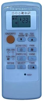 ATOMUSERLY 1 Telecomando for condizionatore d'Aria MP07A Universale MH08B Adatto for climatizzatori Mitsubishi