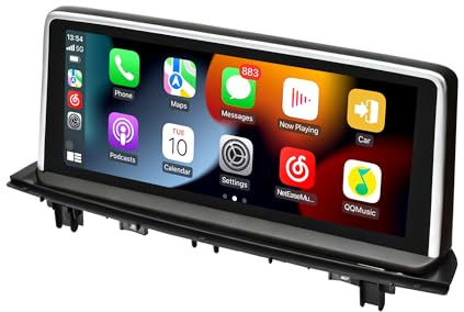 10.25 Inch Android Screen Upgrade for BMW NBT F20 F21 F22 F23, Wireless CarPlay, Android Auto, Split Screen, Screen Mirroring,Wi-Fi,Music,TV,Navigation,Vehicle Cameras,Netflix,Spotify,TikTok (128GB)