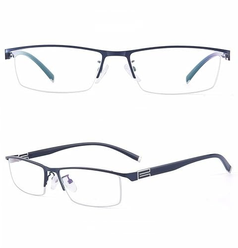 AAFGVC Intelligente Gleitsichtbrillen aus deutscher Produktion – Diese Brille passt sich automatisch Ihren Sehbedürfnissen an. (Blau + Brillenetui,250 Grad nah und fern)