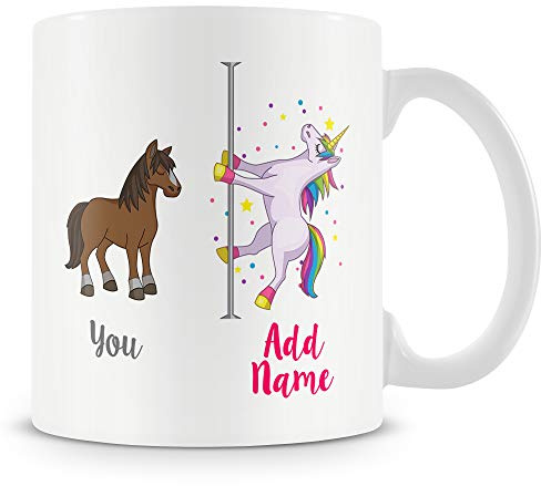 Unicorn Mug - Pole Dancer Personalised Cup Git