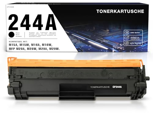 RINKLEE HP LaserJet Pro M15w Toner Cartridge Replacement for CF244A Compatible with HP LaserJet M15w M15a M16a HP LaserJet Pro MFP M28w M28a 2 Black