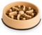 Large Slow Feeder Dog Bowl for Large and Giant Dogs Ø26cm, Natural Dog Slow Feeder to Slow Down Eating, Bamboo Fibre - Prevent Choke Bloat Overeating with Interactive Feeding (LARGE)
