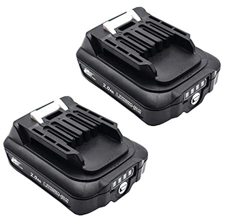 Aelcouth® 2pcs BL1021B Battery 12V 2.0Ah 2000mAh Replacement for Makita BL1021B BL1016 BL1041B 197339-1 197406-2 BL1040 BL1040B BL1015B DF031D