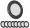 acegoo 8er Set LED Einbaustrahler 12V Spot Downlight Flach Lampe für Wohnmobil Boot Wohnwagen Küche Bad Möbel Schrank Einbauleuchte, Loch 57-64mm CRI 93 Schwarz 3000K