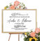 Bienvenue Mariage Autocollant, Panneau IC Arabe Personnalisé Mariage pour Nom Date, Musulman Welcome Love Mariage Français Panneau De Réception, Love Heart Shape Vinyle,Mariage Décoratif Islamique (