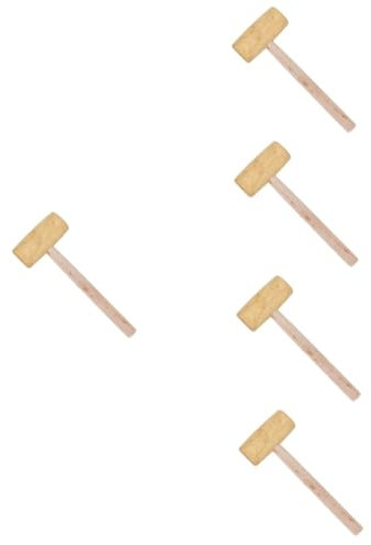 Gadpiparty 5stücke Holzhammer Stabiler Klüpfel Für Holz Und Lederarbeiten Ergonomischer Griff Kompakt Und Tragbar Vielseitiges Werkzeug Für -projekte