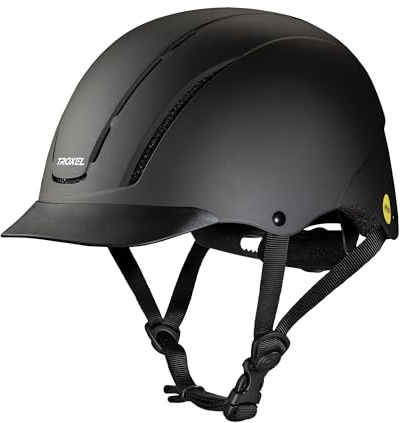 Troxel Spirit with MIPS Technology Full Coverage Horse Riding Helmet, Horseback Riding Gear for Equestrians, Small (6-1/2-6-7/8), Black Duratec