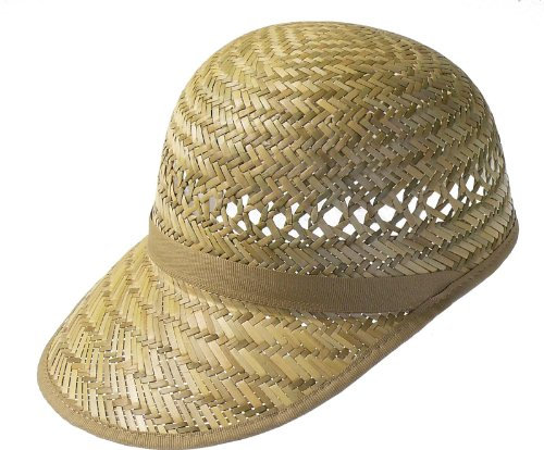 Harrys-Collection Herren Einfache Schildmütze aus Stroh, Groeße:59