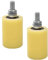 Lot de 2 rouleaux de guidage pour portail coulissant, 50 x 70 mm en nylon robuste pour porte coulissante de maison, garage, jardin