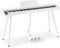 MUSTAR 88 Key Piano Keyboard for Beginners, Full-Size Digital Piano 88 Semi Weighted Keys with 3-Pedal Unit, Portable Electric Piano with Built-In Speakers, USB/MIDI Connecting (White)