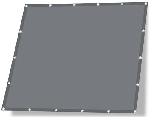 IMSGVIFO Sonnensegel Wasserdicht 3x4m, UV-Schutz Sonnensegel mit Ösen, Sonnenschutz und Wetterschutz Markisenstoff, Sonnenschirm Segel für Terrassendach Balkon Wintergarten Schwimmbad, Dunkelgrau