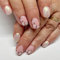 SXVME Pink False Nails Short Square Press on Nails with Glitter Chrome Sequins Flower Design Full Cover Cute Acrylic Glue on Nails for Women Daily Wear 24 Pcs