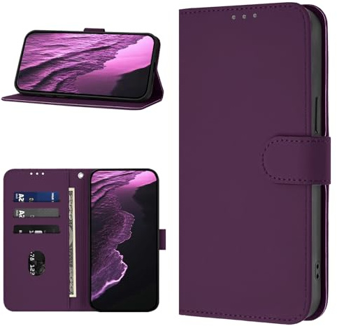 YIRRANZD Coque pour Xiaomi Redmi Note 11 Pro 4G/5G, Housse en Cuir PU Premium [Fentes pour Cartes] Etui à Rabat Pochette de Portefeuill, Antichoc Protection Case pour Redmi Note 11 Pro 4G/5G (Violet)