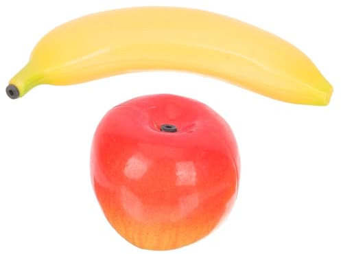 ERINGOGO 2 Pieces Musical Fruit Shakers for – and Banana Plastic Percussion Instruments, Early Educational Sensory for Rhythm Development and Interactive Play