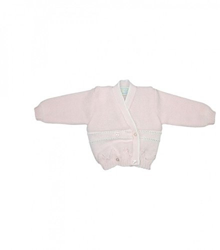 Cardigan scaldacuore incrociatino coprifasce lana La Rocca bimba neonato rosa TU