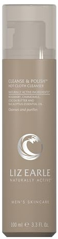 Liz Earle Cleanse & Polish™ Hot Cloth Cleanser for Men, 100ml | Deeply cleanses & instantly hydrates with plant-based ceramides & antioxidant botanicals for all skin types.