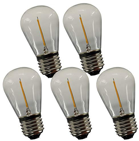 ChiliTec Ersatz Leuchtmittel für LED Aussen Lichterkette, 0,8Watt 12V LED Lampe 5 Stück