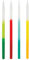 Unique Party 19987 Ombré-Kerzen in verschiedenen Farben, 12,7 cm, Karat, Ombre, 12 5 cm
