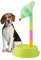 Dispenser per acqua per animali domestici Dispenser per acqua in piedi per gatti Cat Ciotola per cani in piedi Altezza regolabile per acqua Potabili Bottiglia per bevande con ugello antigoccia(verde)