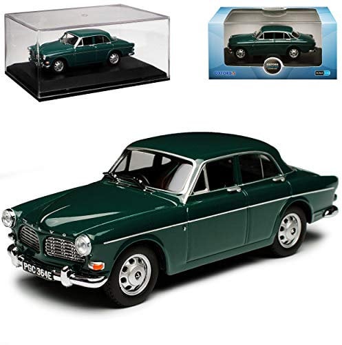 Volvo 120 Amazon 4 türige Limousine Dunkel Grün 1956-1970 1/43 Oxford Modell Auto mit individiuellem Wunschkennzeichen