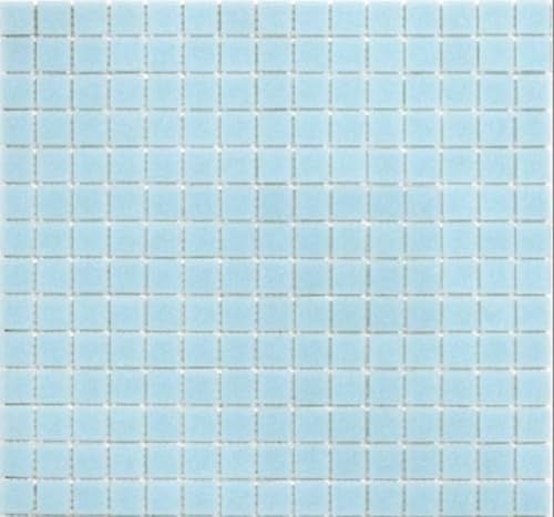 Glasmosaik Mosaikfliese Hellblau Poolmosaik Schwimmbadmosaik - 200-A11