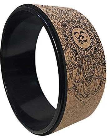 Yoga Wheel, Naturkork, Yoga, Fitness, Laufrad, hohl, verbessert Rückkehr